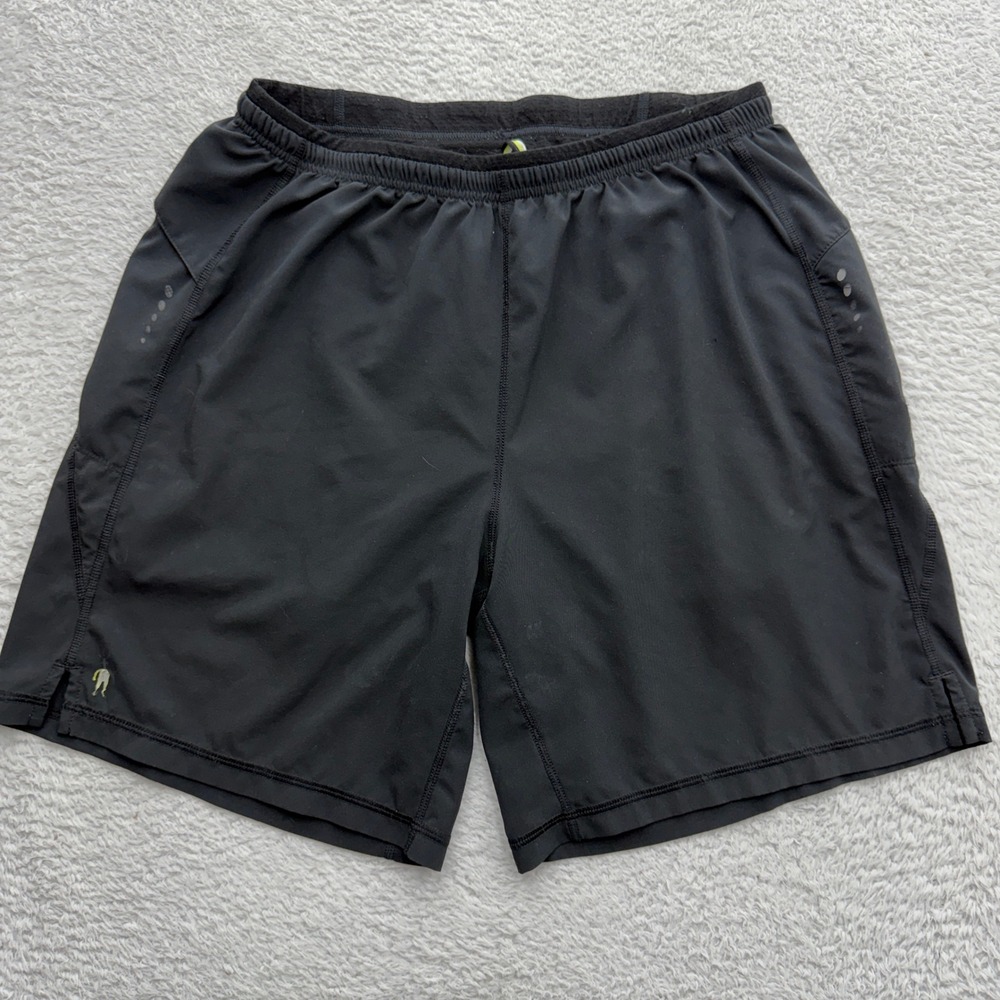 Smartwool PhD Men Black Running Shorts Merino Wool Liner Size S Small 7 Inseam